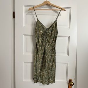 Zara paisley patterned green dress